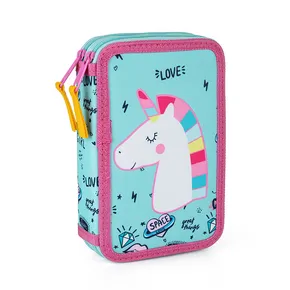 Federmäppchen 2 St. leer Einhorn ikonisch